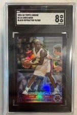 2003 Topps Chrome Chris Bosh Black Refractor #114 card