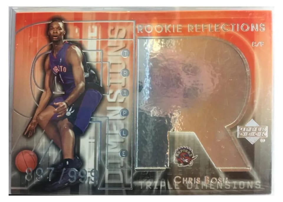 2003 Upper Deck Triple Dimensions Reflections Chris Bosh #129 card