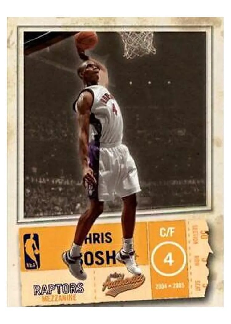 2004 Fleer Authentix Chris Bosh #30 card