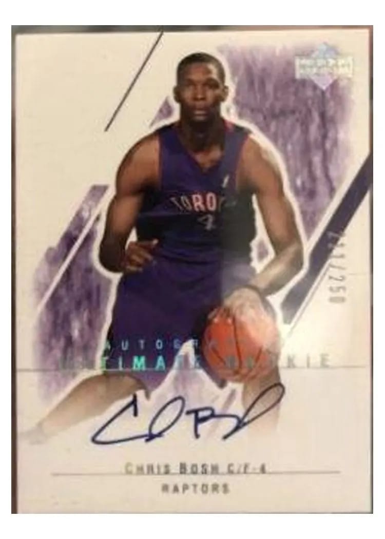 2003 Ultimate Collection Chris Bosh Autograph #130 card