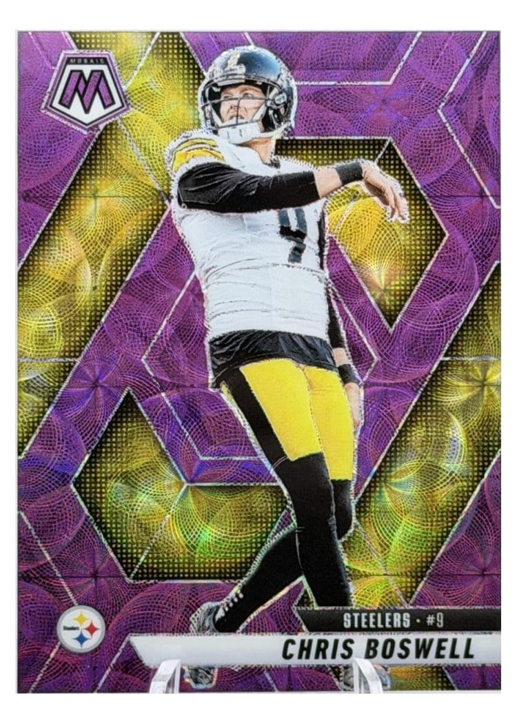 2025 Panini Mosaic Base Set Chris Boswell Purple Scope #57 card