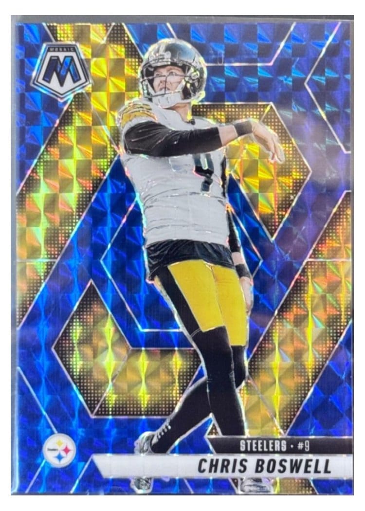 2025 Panini Mosaic Base Set Chris Boswell Blue #57 card
