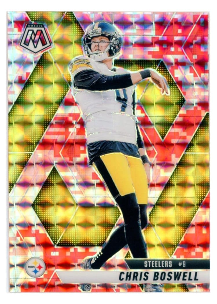 2025 Panini Mosaic Base Set Chris Boswell Camo Red #57 card
