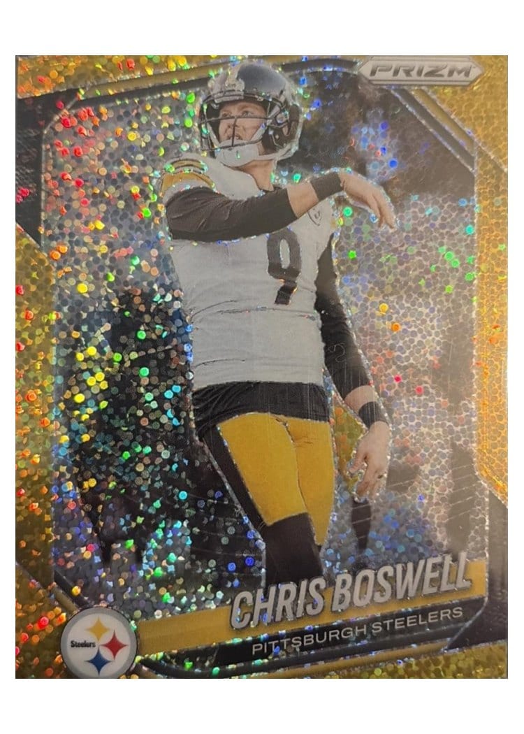 2025 Panini Prizm Base Set Chris Boswell Gold Sparkle #174 card