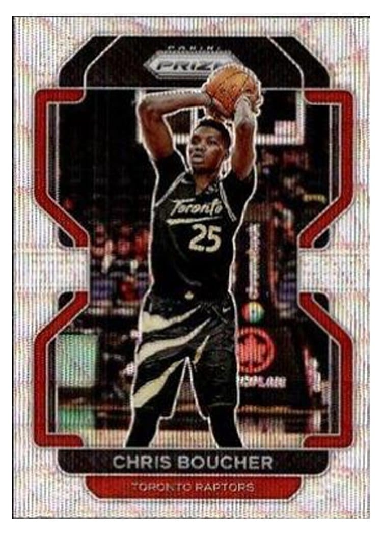 2021-22 Panini Prizm Base Set Chris Boucher Gold Wave #182 card