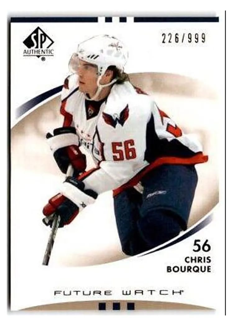 2007 SP Authentic Chris Bourque #190 card