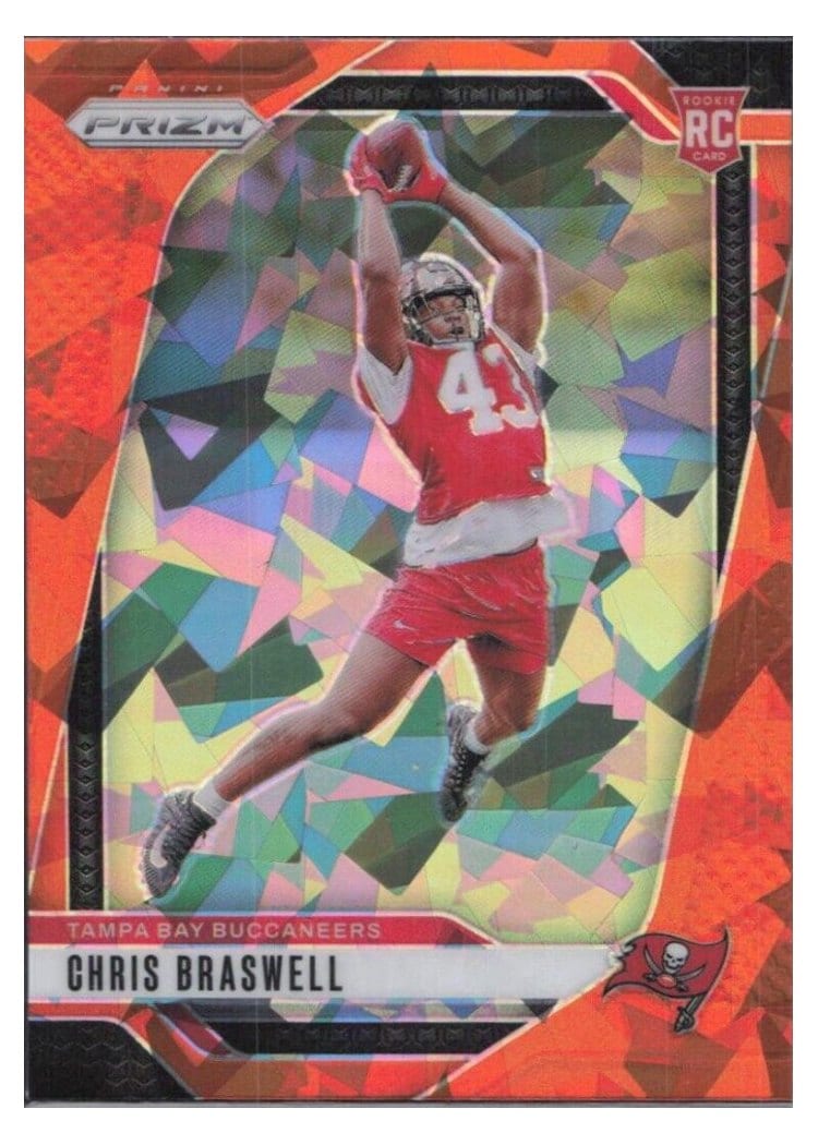 2024 Panini Prizm Base Set Chris Braswell Orange Ice #320 card