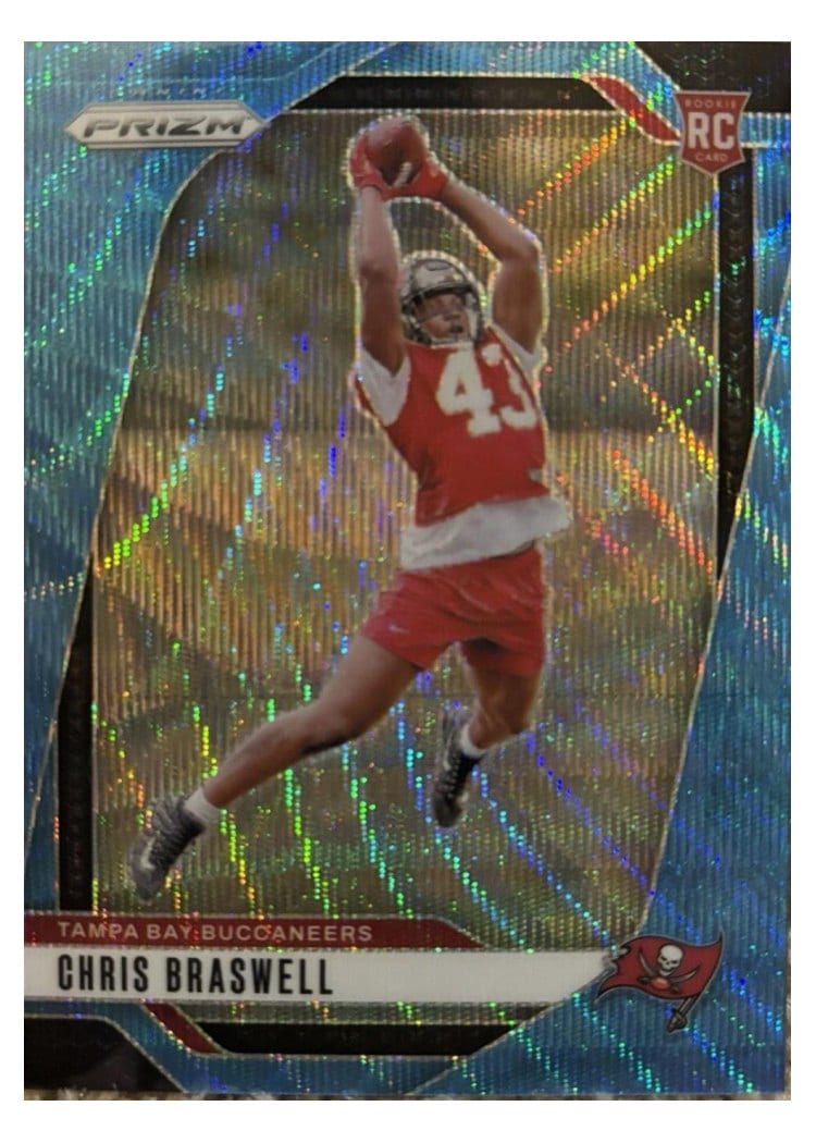 2024 Panini Prizm Base Set Chris Braswell Blue Wave #320 card