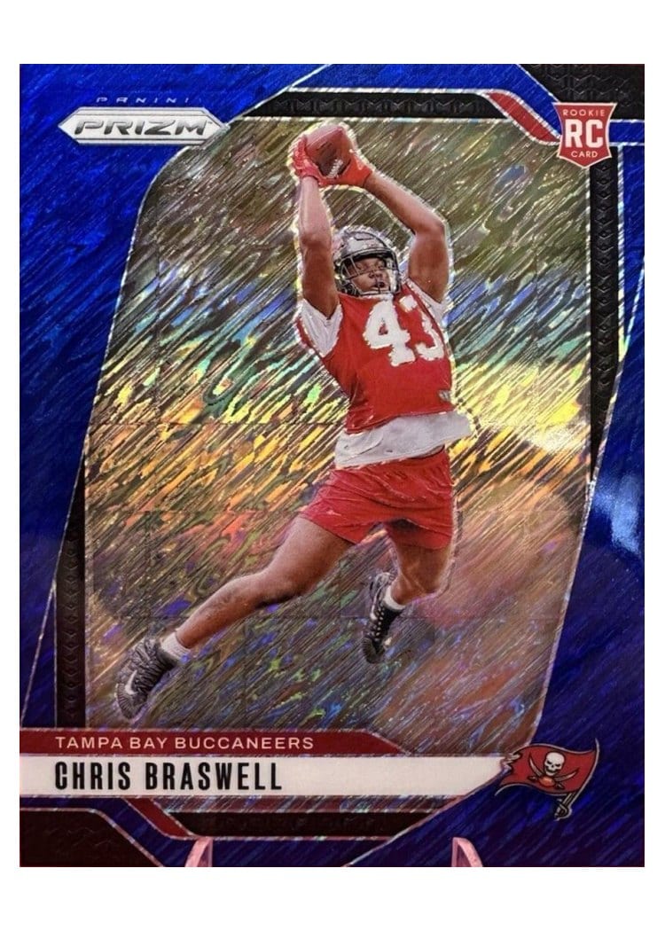 2024 Panini Prizm Base Set Chris Braswell Blue Shimmer #320 card