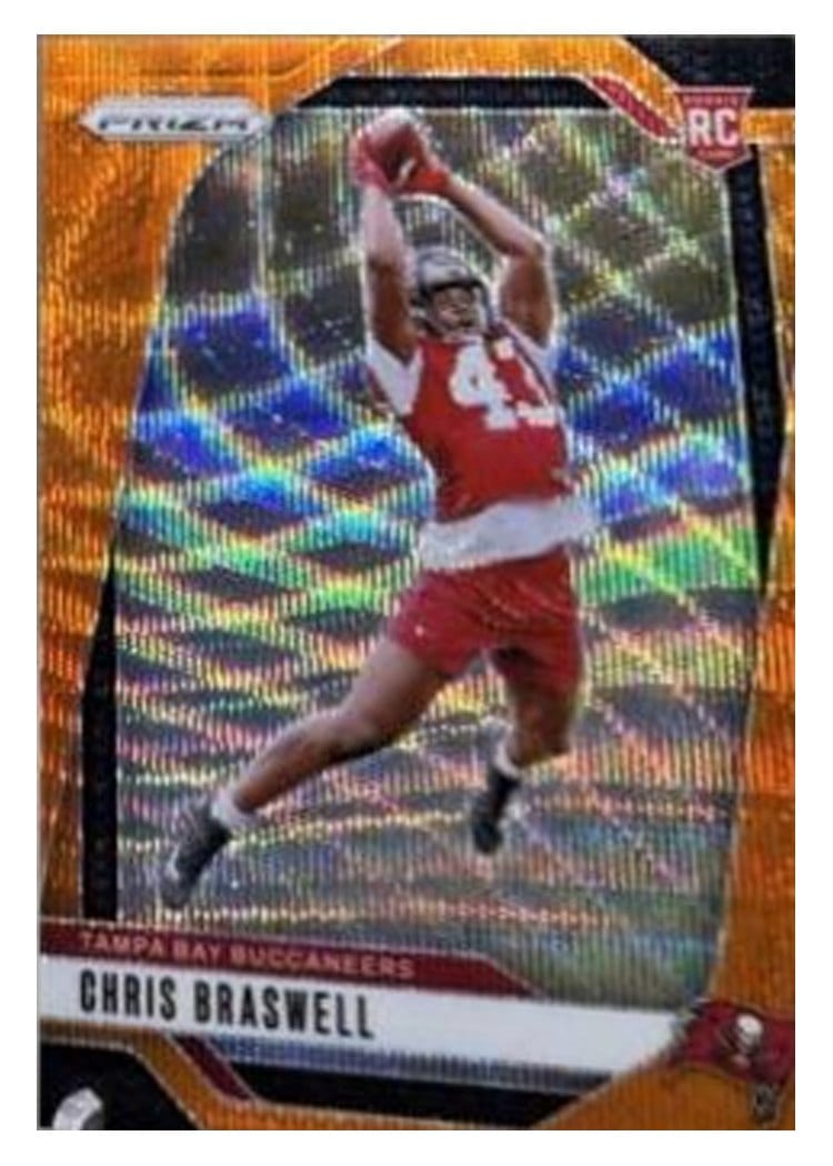 2024 Panini Prizm Base Set Chris Braswell Orange Wave #320 card
