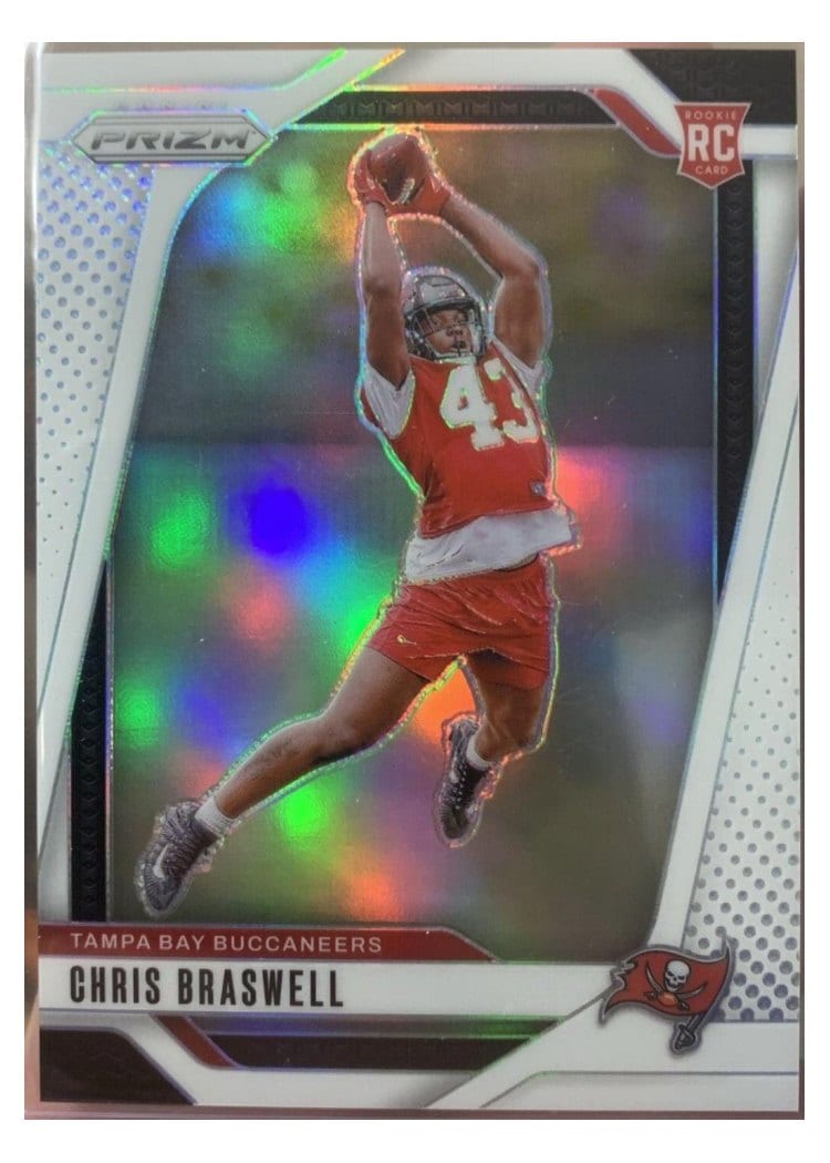 2024 Panini Prizm Base Set Chris Braswell White #320 card
