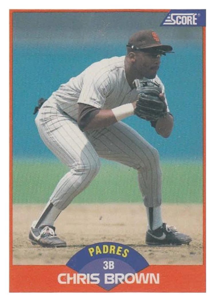 1989 Score Chris Brown #369 card