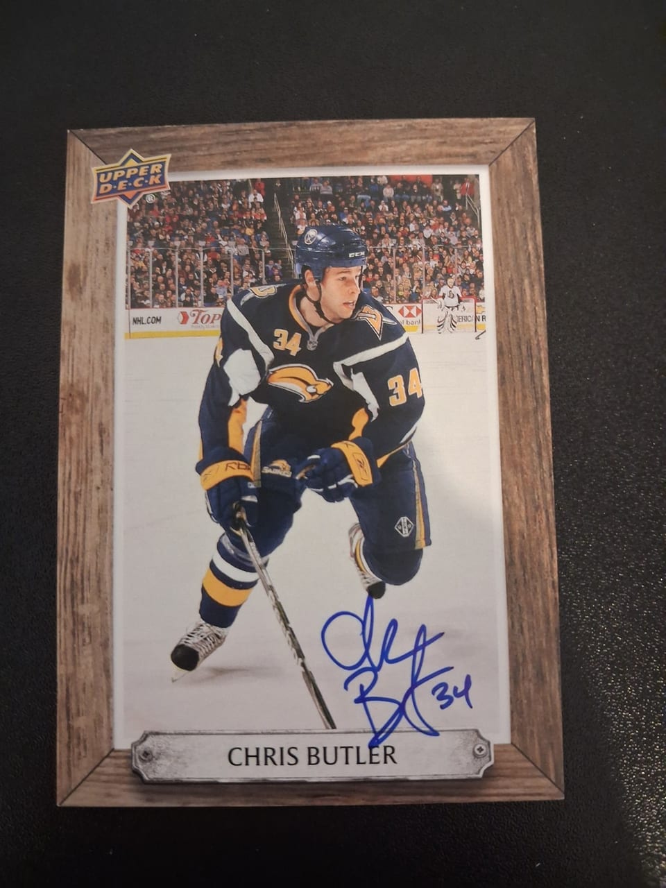 2024-25 Upper Deck Engrained Icons Beehive Portrait Signatures Chris Butler #BH-CB card
