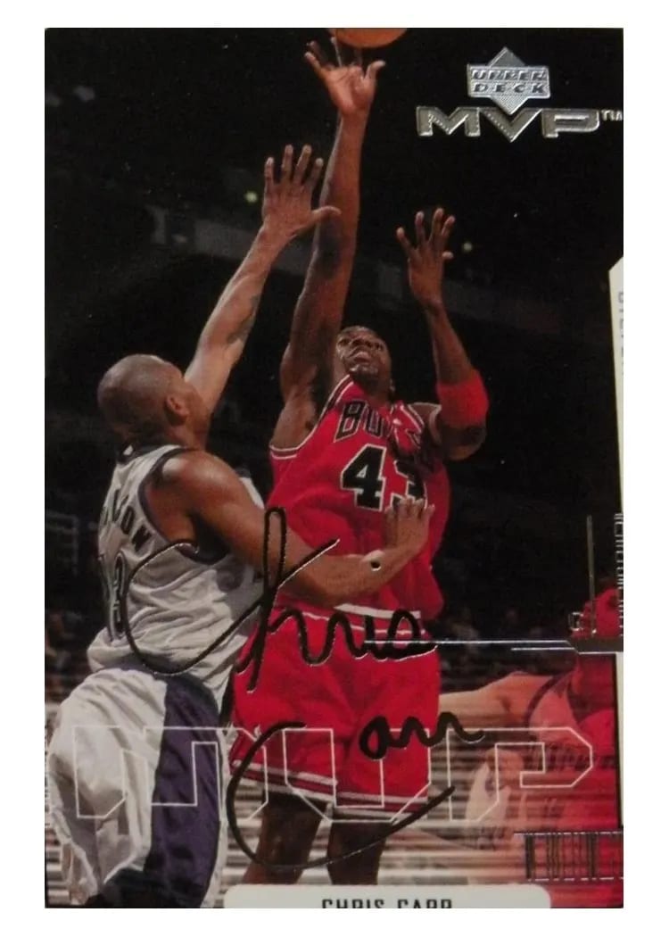 2000 Upper Deck MVP Chris Carr #25 card