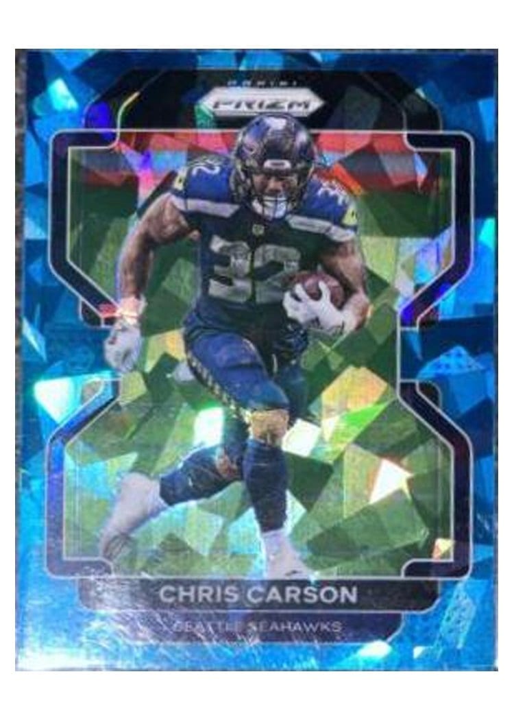 2021 Panini Prizm Base Set Chris Carson #46 card