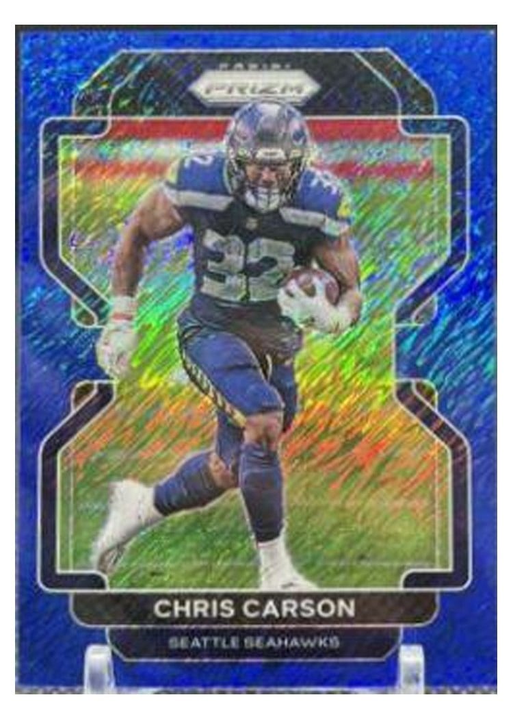 2021 Panini Prizm Base Set Chris Carson #46 card