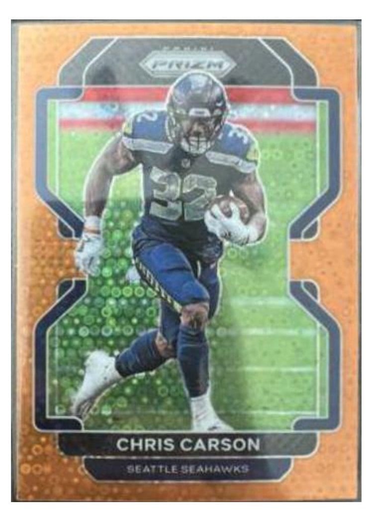 2021 Panini Prizm Base Set Chris Carson #46 card