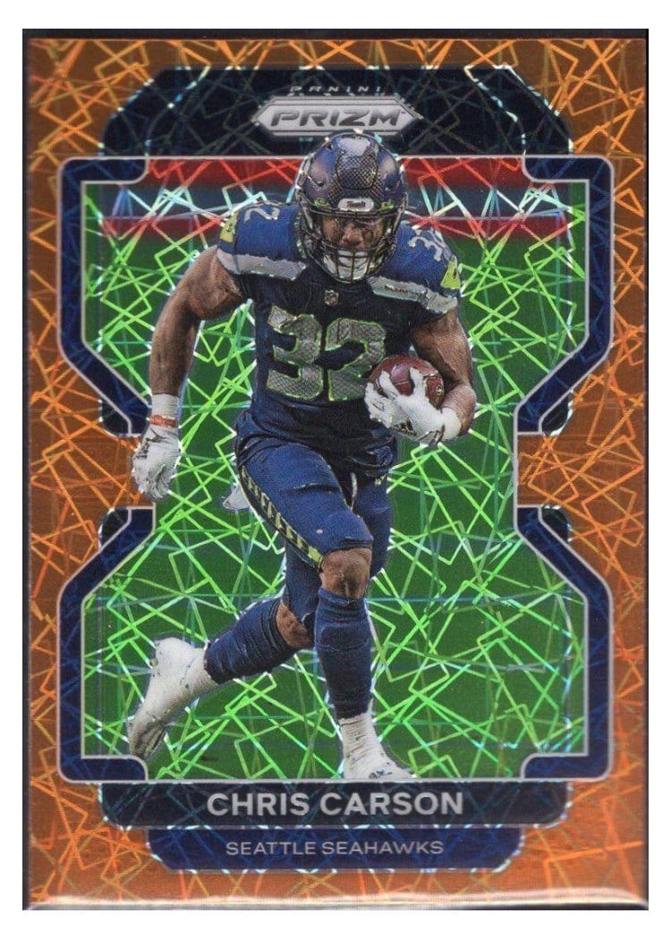 2021 Panini Prizm Base Set Chris Carson #46 card