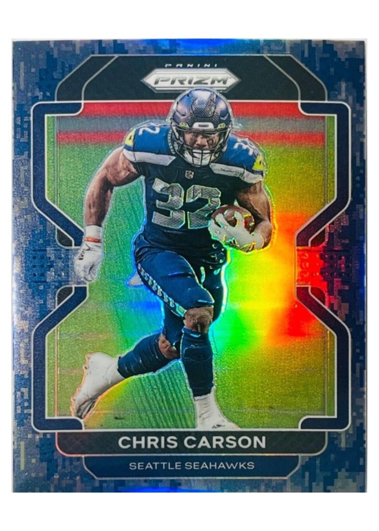 2021 Panini Prizm Base Set Chris Carson #46 card