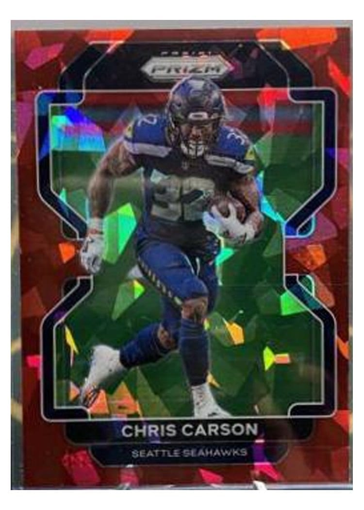 2021 Panini Prizm Base Set Chris Carson #46 card