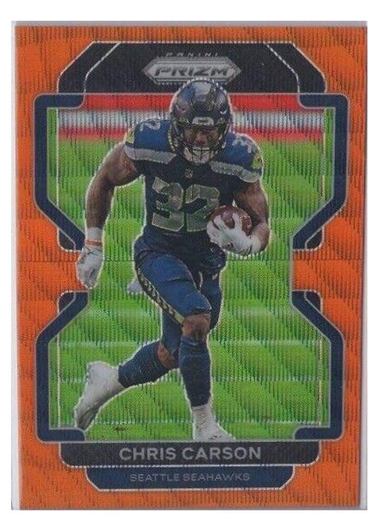 2021 Panini Prizm Base Set Chris Carson #46 card