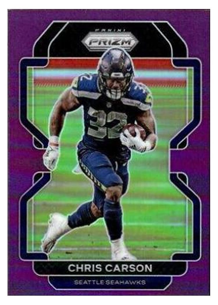 2021 Panini Prizm Base Set Chris Carson #46 card