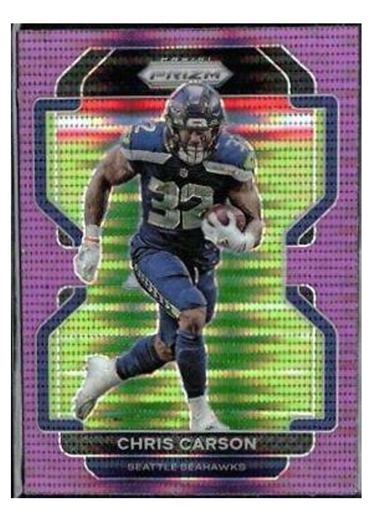 2021 Panini Prizm Base Set Chris Carson #46 card