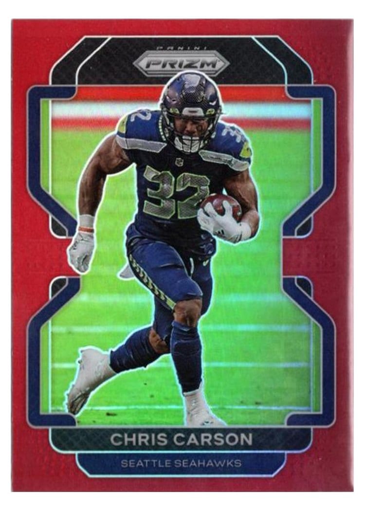 2021 Panini Prizm Base Set Chris Carson #46 card