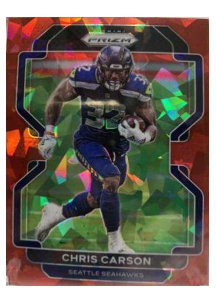 2021 Panini Prizm Base Set Chris Carson #46 card