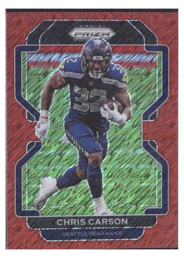 2021 Panini Prizm Base Set Chris Carson #46 card