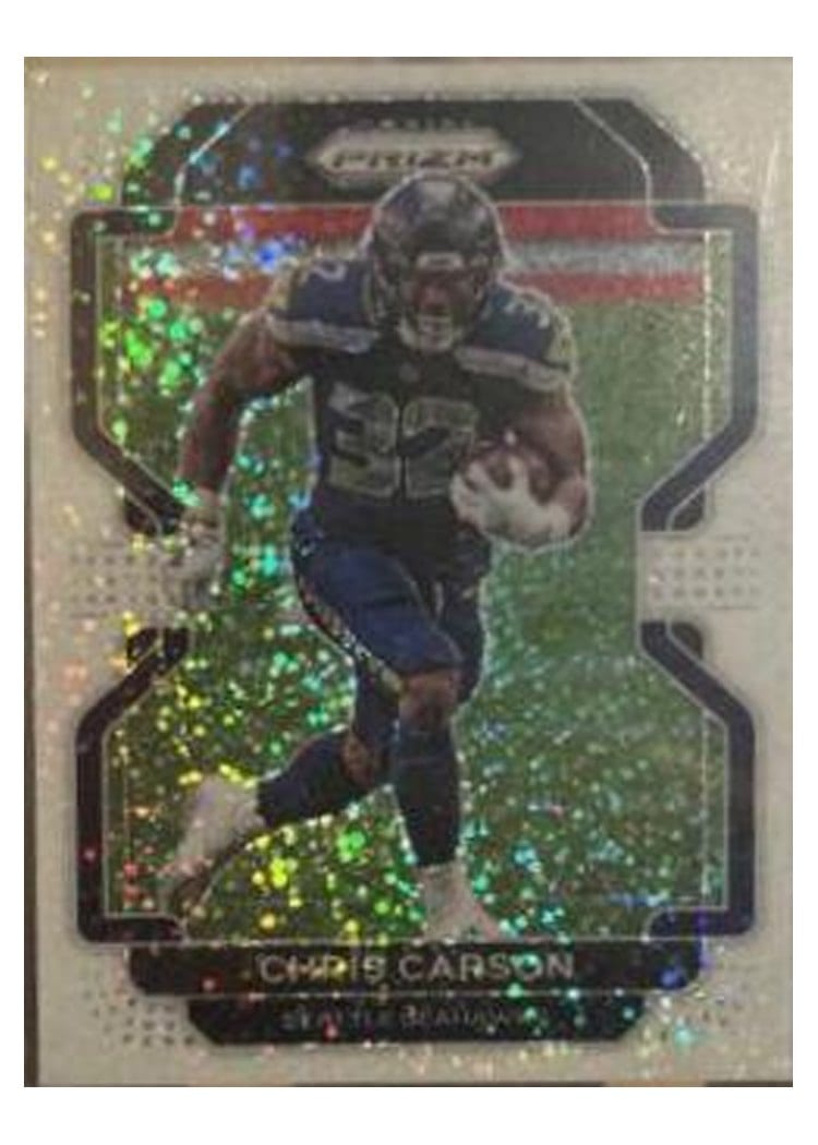 2021 Panini Prizm Base Set Chris Carson #46 card