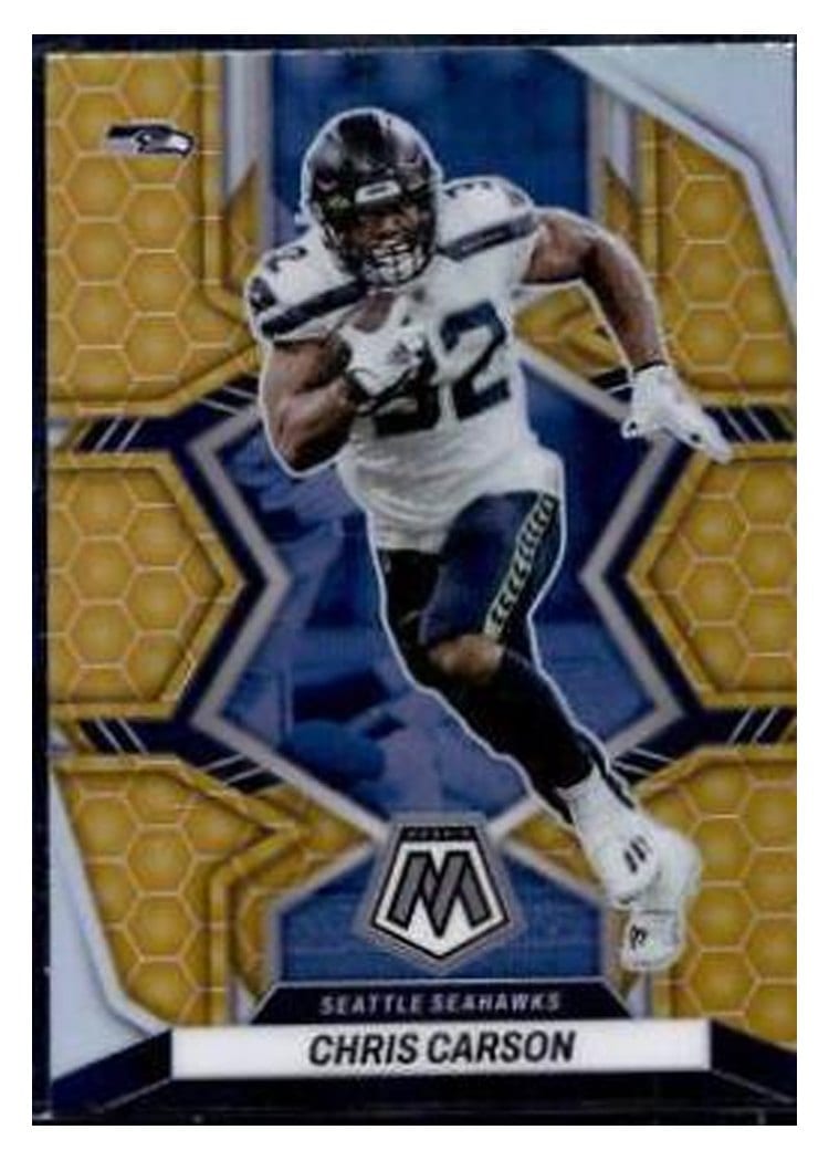 2022 Panini Mosaic Base Set Chris Carson #219 card