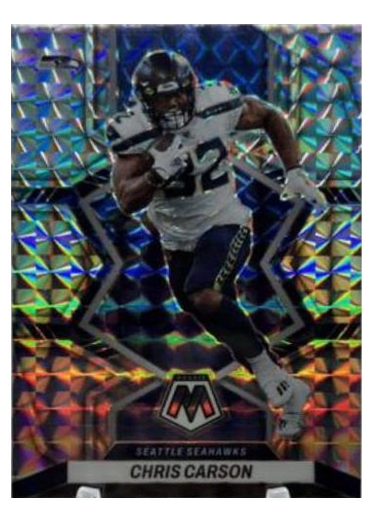 2022 Panini Mosaic Base Set Chris Carson #219 card
