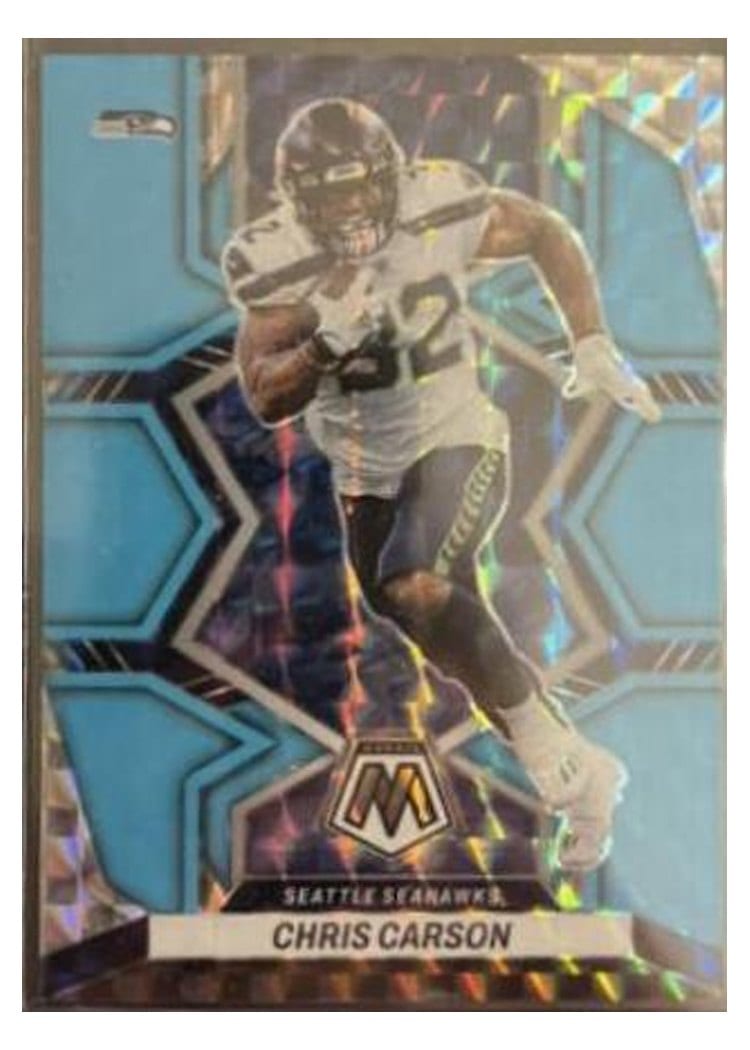 2022 Panini Mosaic Base Set Chris Carson #219 card