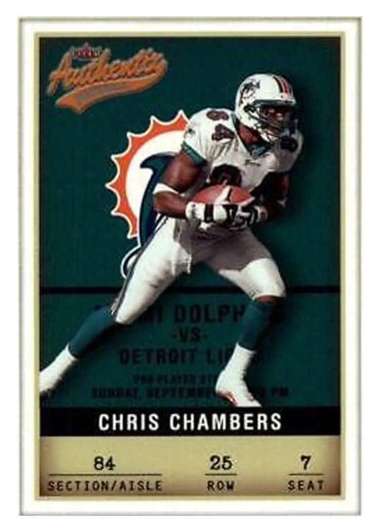 2002 Fleer Authentix Chris Chambers #25 card