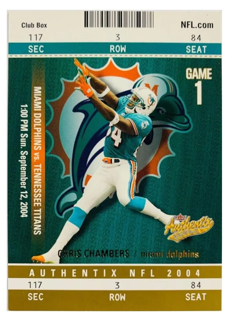 2004 Fleer Authentix Chris Chambers #11 card