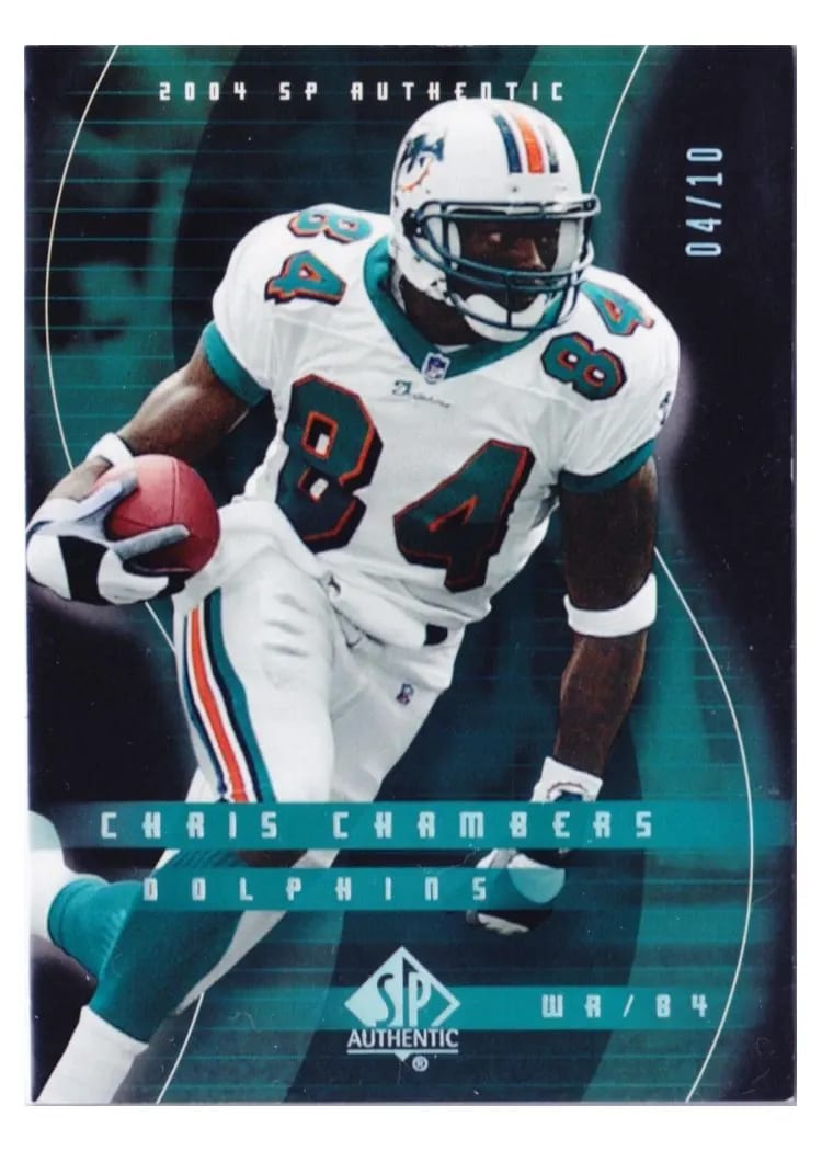 2004 SP Authentic Chris Chambers Black #46 card