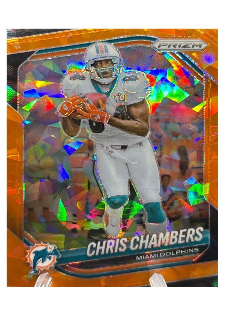 2025 Panini Prizm Base Set Chris Chambers Orange Ice #107 card