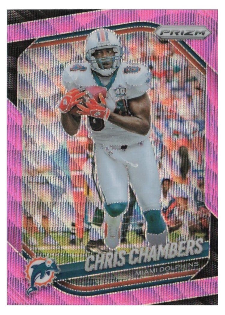 2025 Panini Prizm Base Set Chris Chambers Pink Wave #107 card