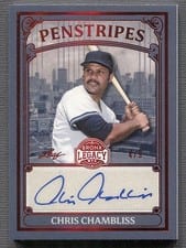 2025 Leaf Bronx Legacy Penstripes Chris Chambliss #P-CC1 card