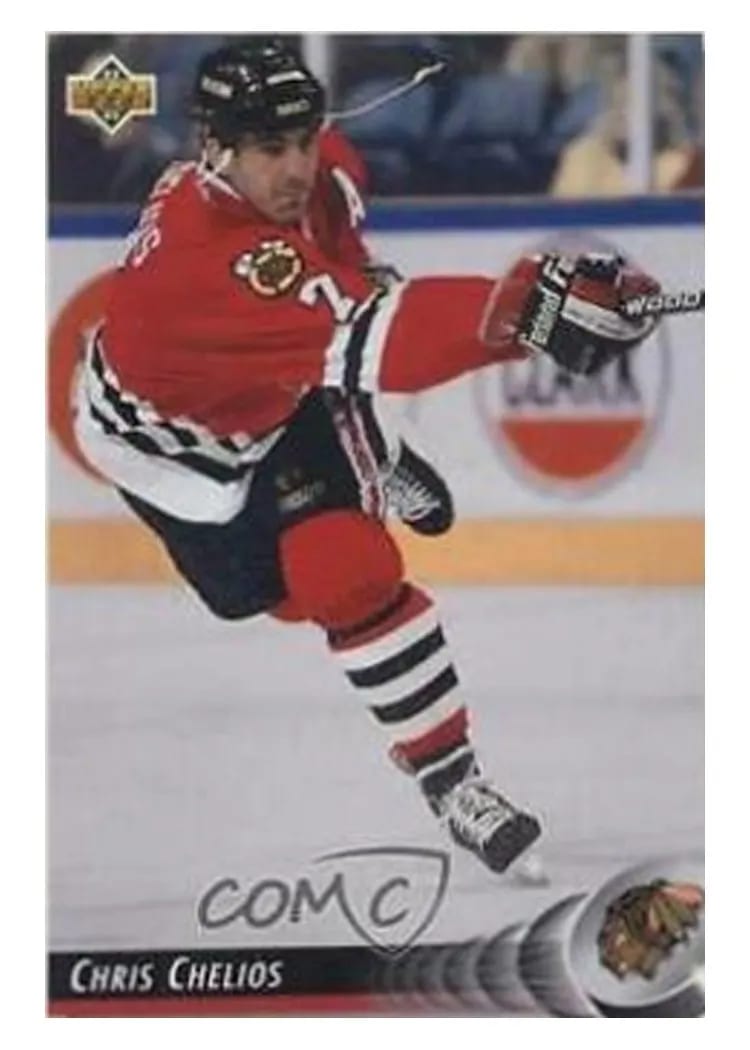 1992 Upper Deck Chris Chelios #159 card