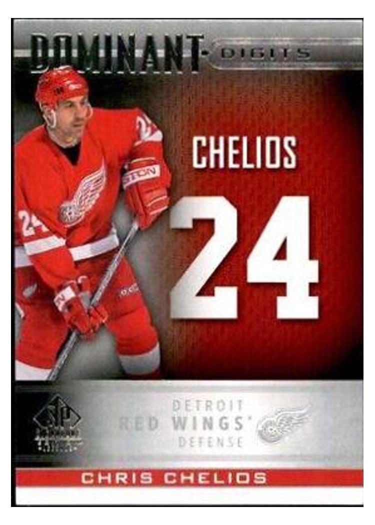 2020-21 SP Signature Edition Legends Dominant Digits Chris Chelios #DD-40 card