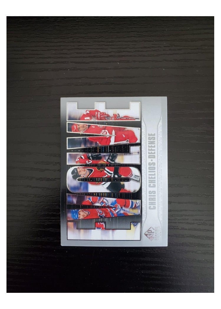2020-21 SP Signature Edition Legends Evolve Chris Chelios #E-22 card