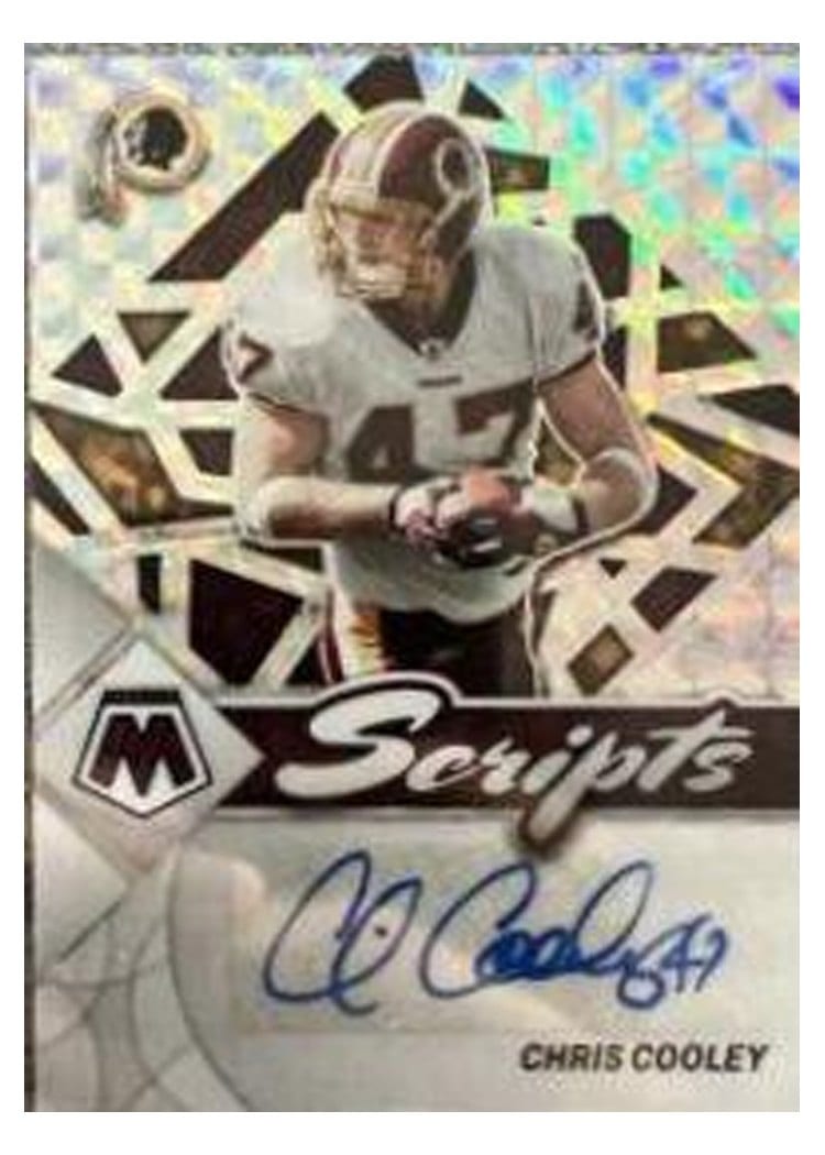 2022 Panini Mosaic Scripts Chris Cooley #S-CC card