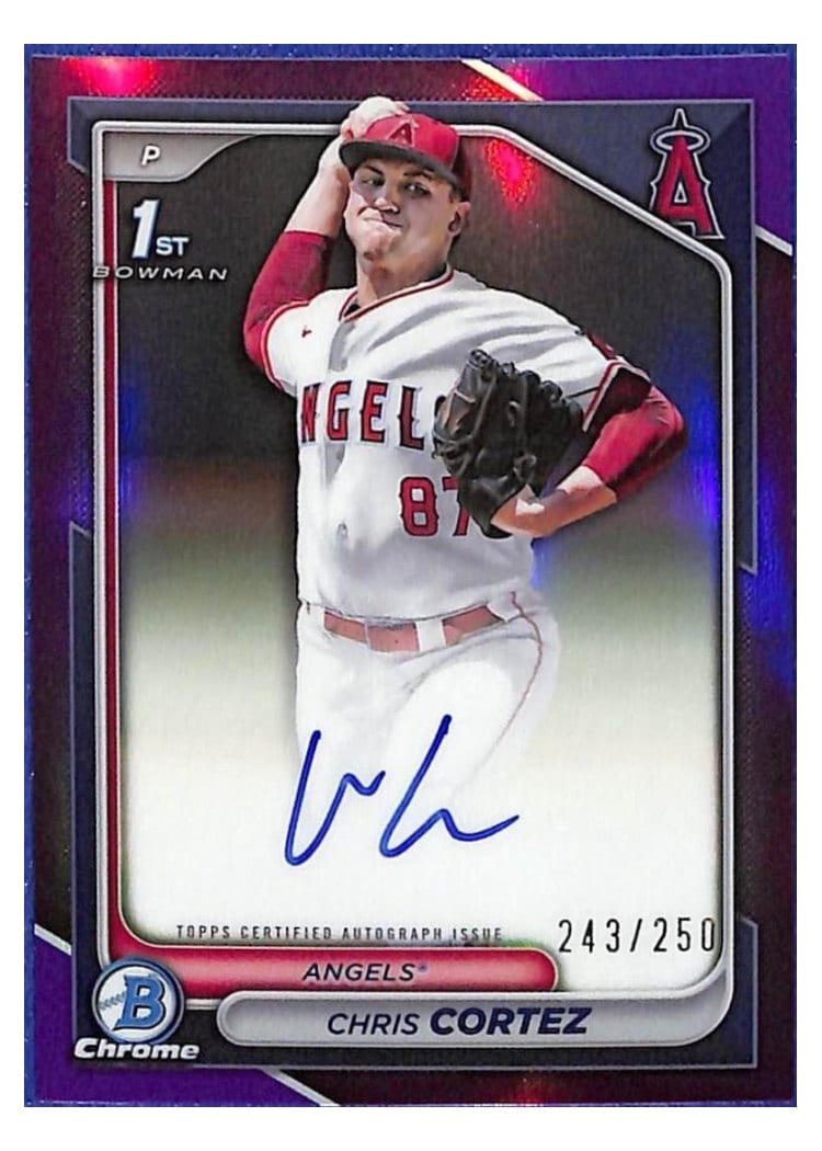 2024 Bowman Draft Chrome Prospect Autographs Chris Cortez #CPA-CCZ card
