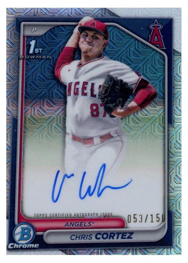 2024 Bowman Draft Chrome Prospect Autographs Chris Cortez #CPA-CCZ card