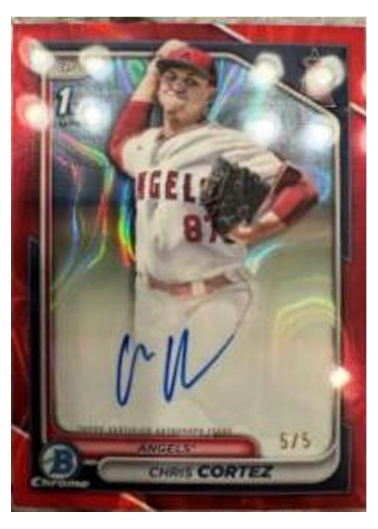 2024 Bowman Draft Chrome Prospect Autographs Chris Cortez #CPA-CCZ card