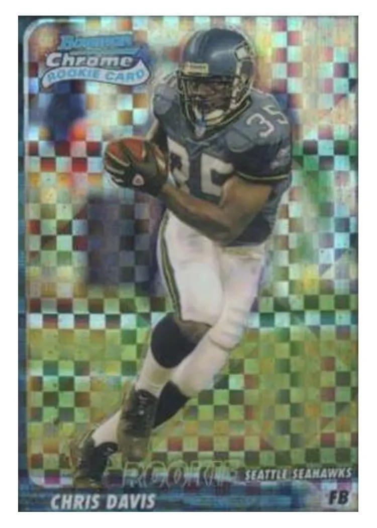 2003 Bowman Chrome Chris Davis #197 card