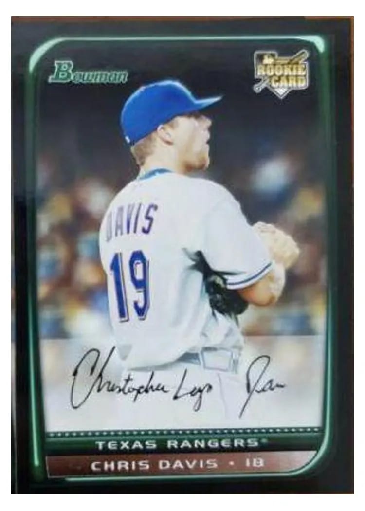 2008 Bowman Chrome Draft Chris Davis #BDP14 card