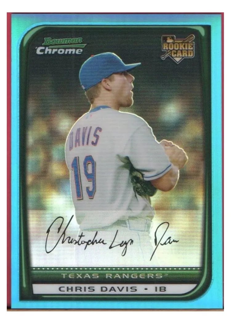 2008 Bowman Chrome Draft Chris Davis #BDP14 card